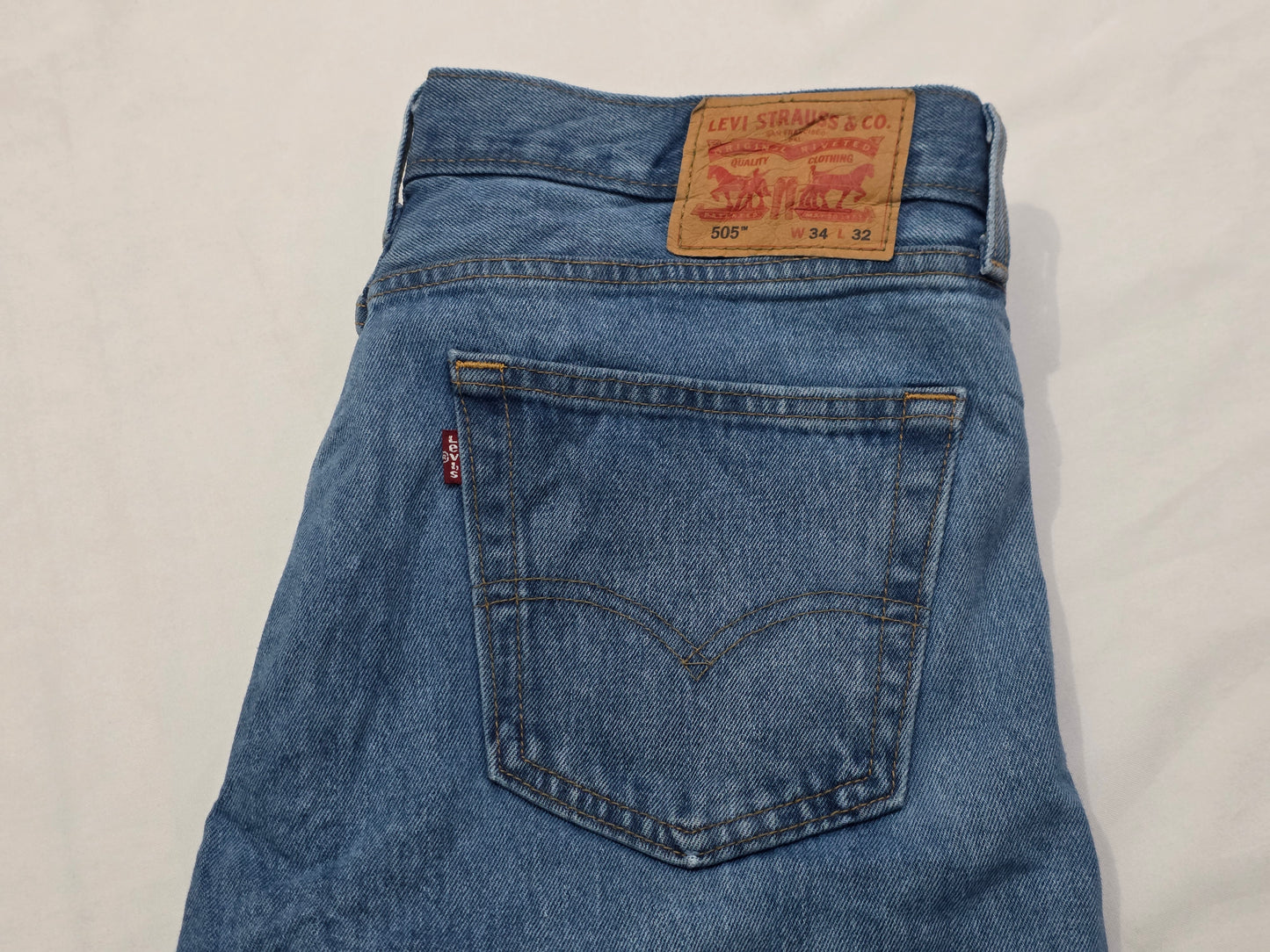 Pantalon Levis 505 34x32 Azul Claro