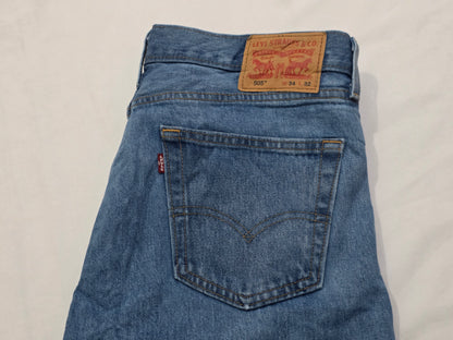 Pantalon Levis 505 34x32 Azul Claro
