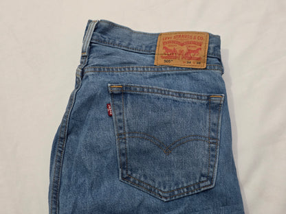Pantalon Recto Levis 505 34x32 Azul Claro