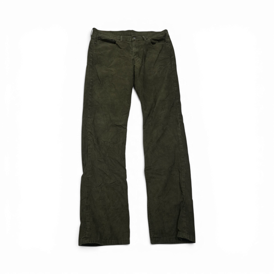 Pantalon Recto Pana Levis 514 36x36 Verde