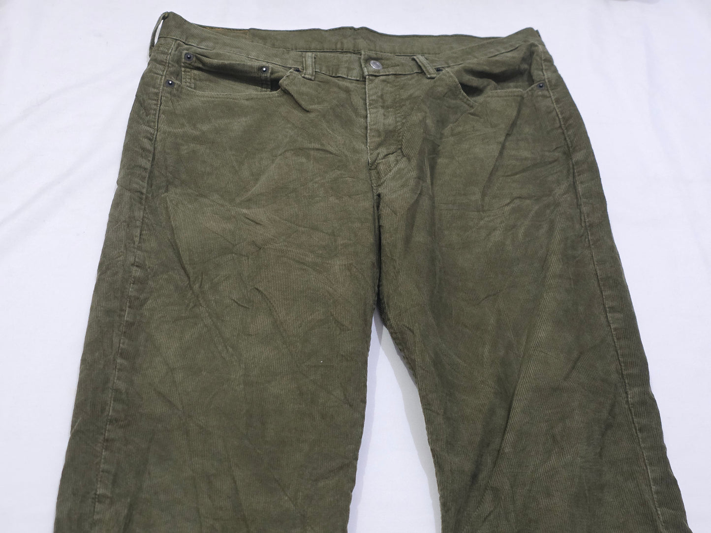 Pantalon Recto Pana Levis 514 36x36 Verde