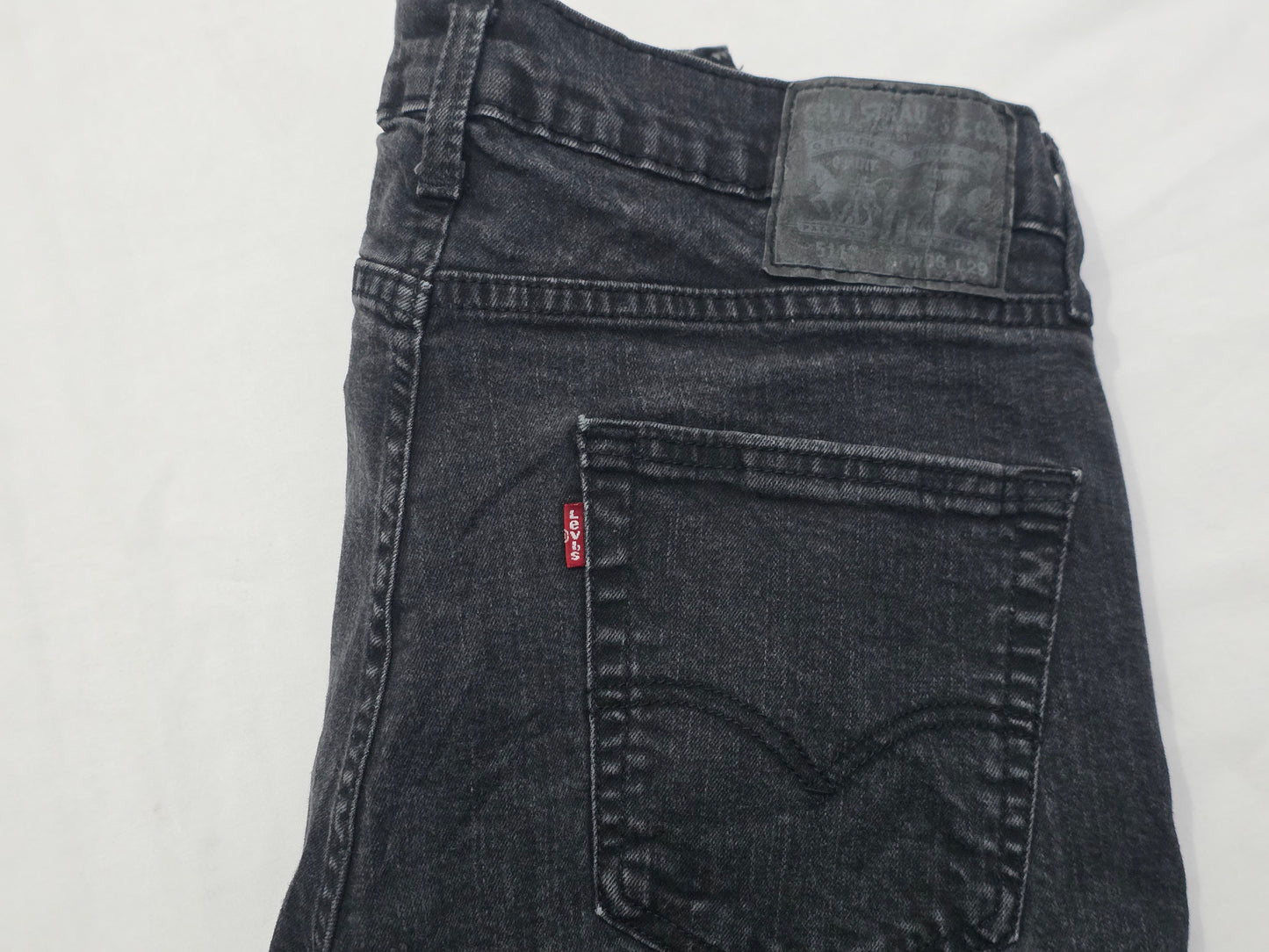 Pantalon Slimfit Levis 511 36x29 Negro Deslavado