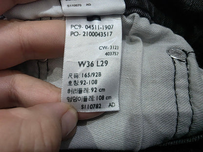Pantalon Slimfit Levis 511 36x29 Negro Deslavado