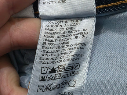 Pantalon Recto Levis 505 36x34 Azul Marino