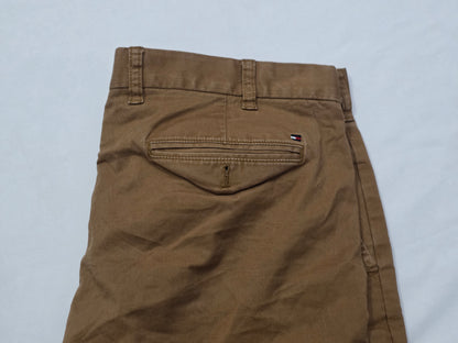 Pantalon Custom Fit Tommy Hilfiger 38x34 Cafe Deslavado