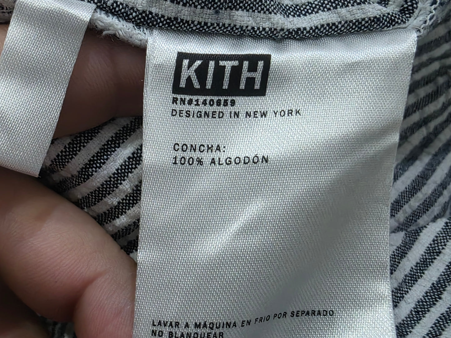 Pantalon Tipo Jogger Kith Lineas Blancas Xl