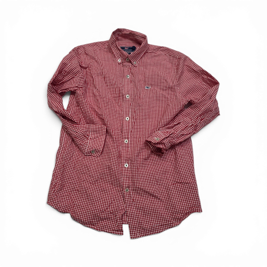 Camisa Vineyard Vines M 12-14 Adolescente Cuadro Rojo