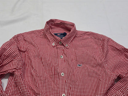 Camisa Vineyard Vines M 12-14 Adolescente Cuadro Rojo