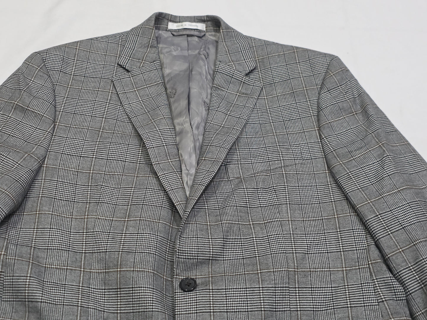 Saco Ralph Lauren 40 S Cuadro Gris