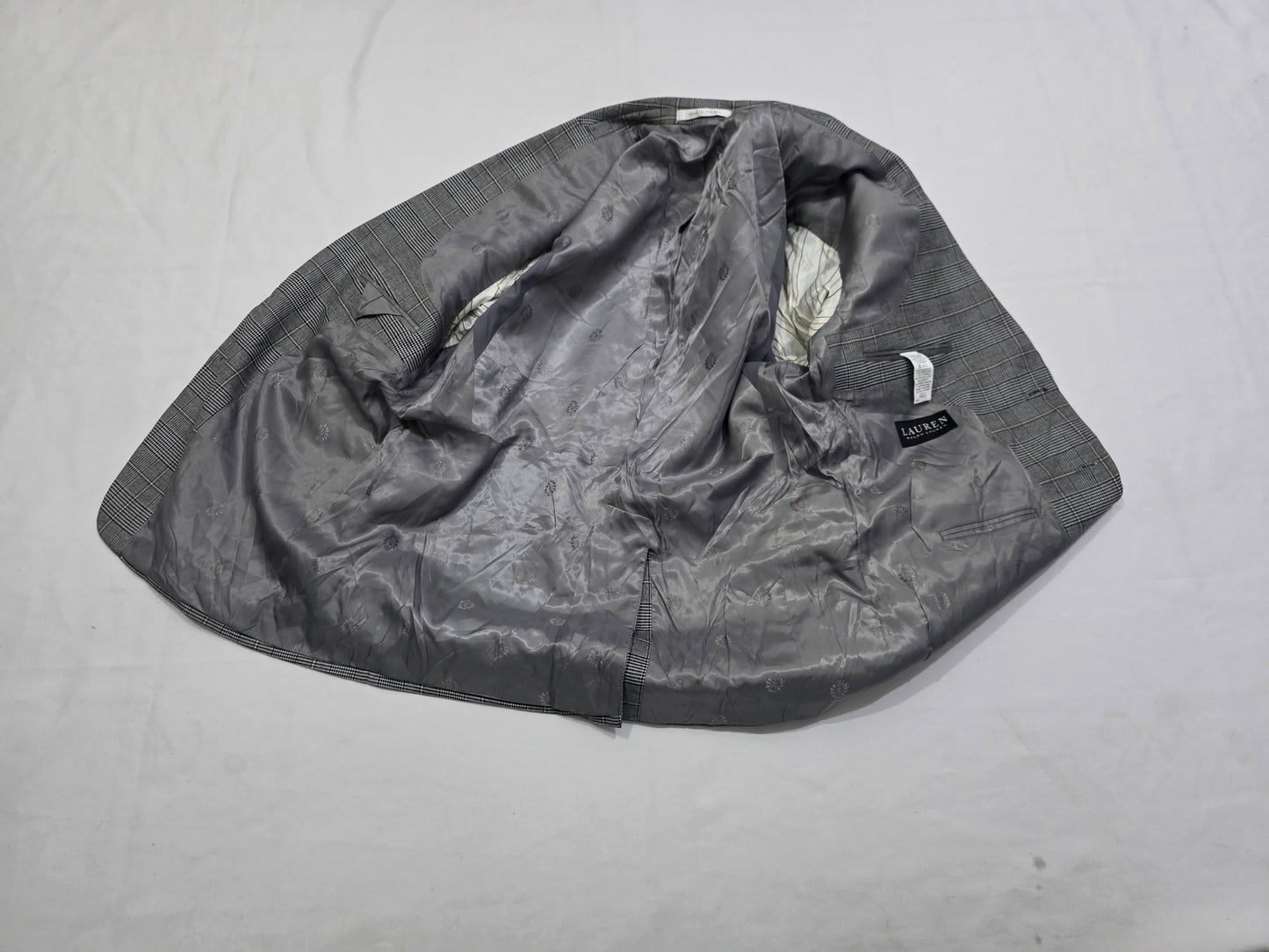 Saco Ralph Lauren 40 S Cuadro Gris