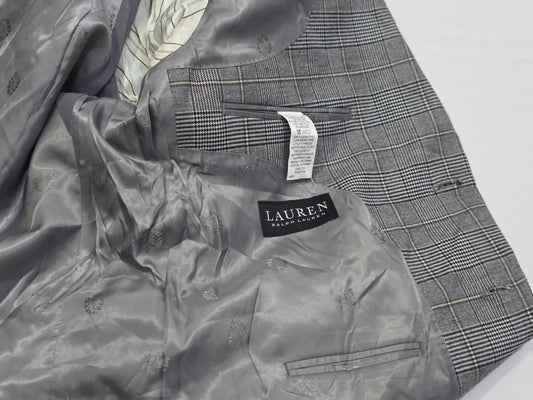 Saco Ralph Lauren 40 S Cuadro Gris