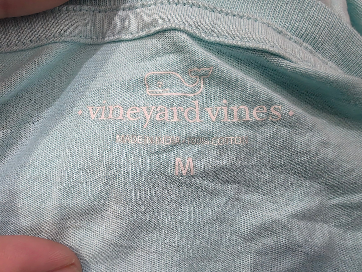 Playera Manga Larga Vineyard Vines Mediana M Azul Agua