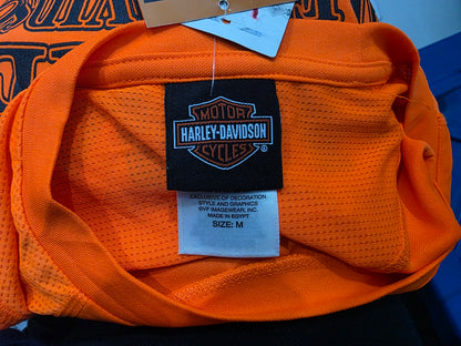 Playera Sin Mangas Harley Davidson Mediana M Naranja