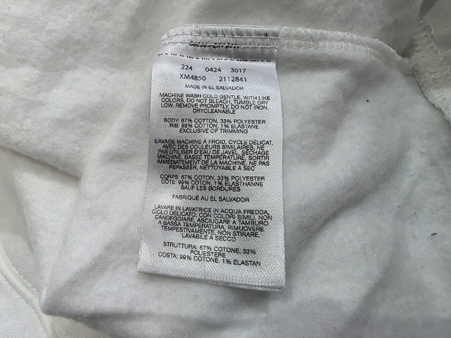 Sudadera Columbia Grande L Blanco Con Verde