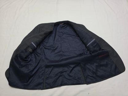 Saco Tommy Hilfiger 44r Cuadro Azul Y Verde