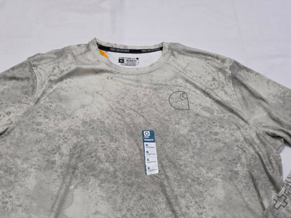 Playera Carhartt Xgrande Xl Gris Manga Larga