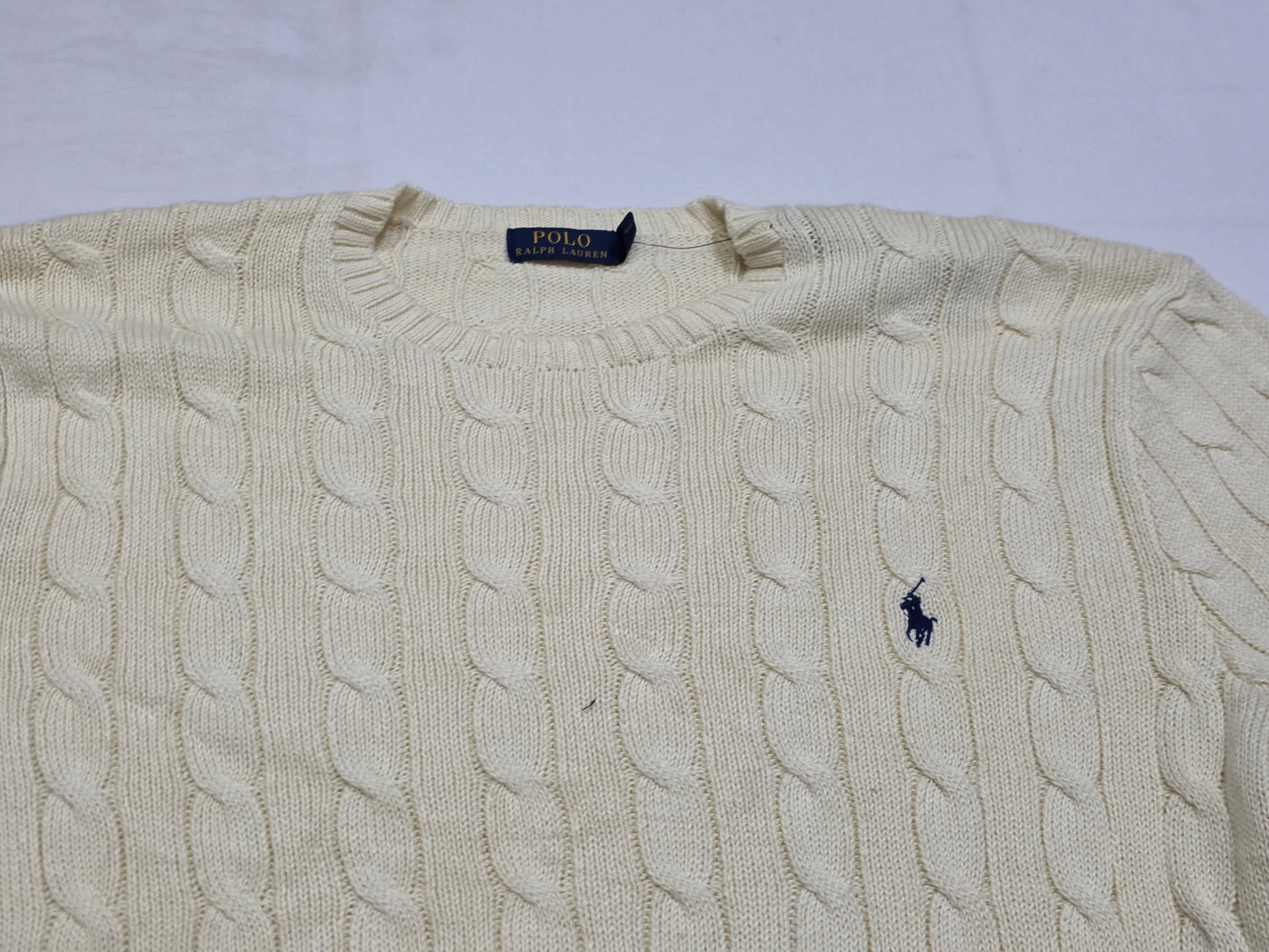 Sueter Tejido Ralph Lauren Xgrande Xl Beige