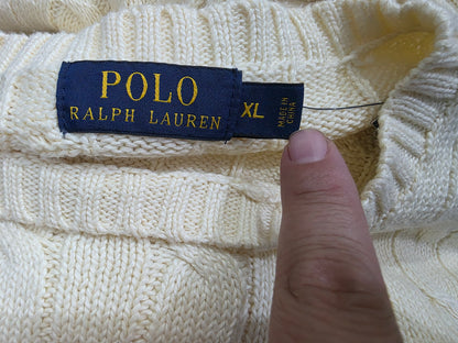 Sueter Tejido Ralph Lauren Xgrande Xl Beige
