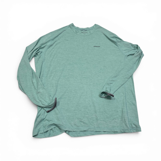 Playera Patagonia 2xl Verde Menta Manga Larga