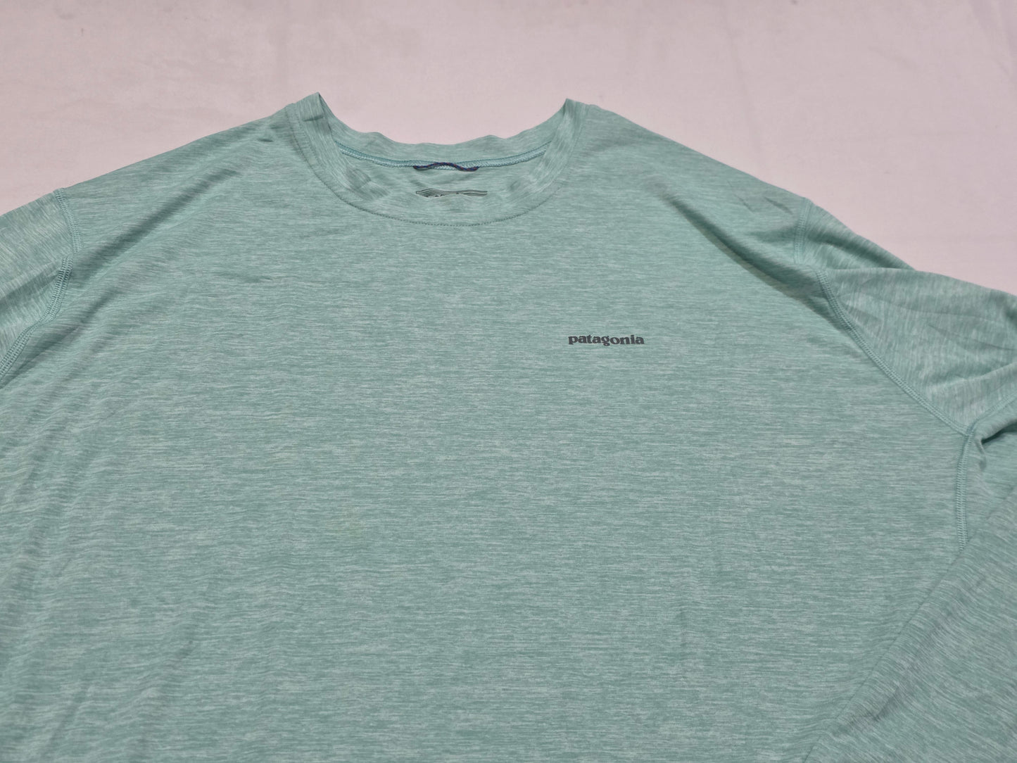 Playera Patagonia 2xl Verde Menta Manga Larga