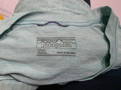 Playera Patagonia 2xl Verde Menta Manga Larga