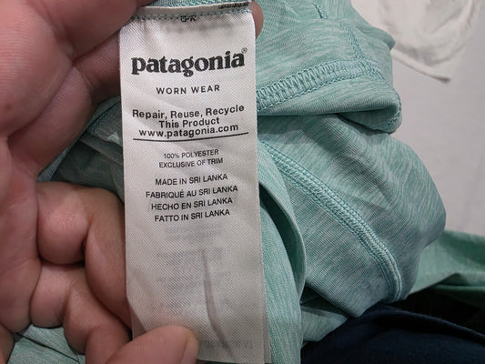 Playera Patagonia 2xl Verde Menta Manga Larga