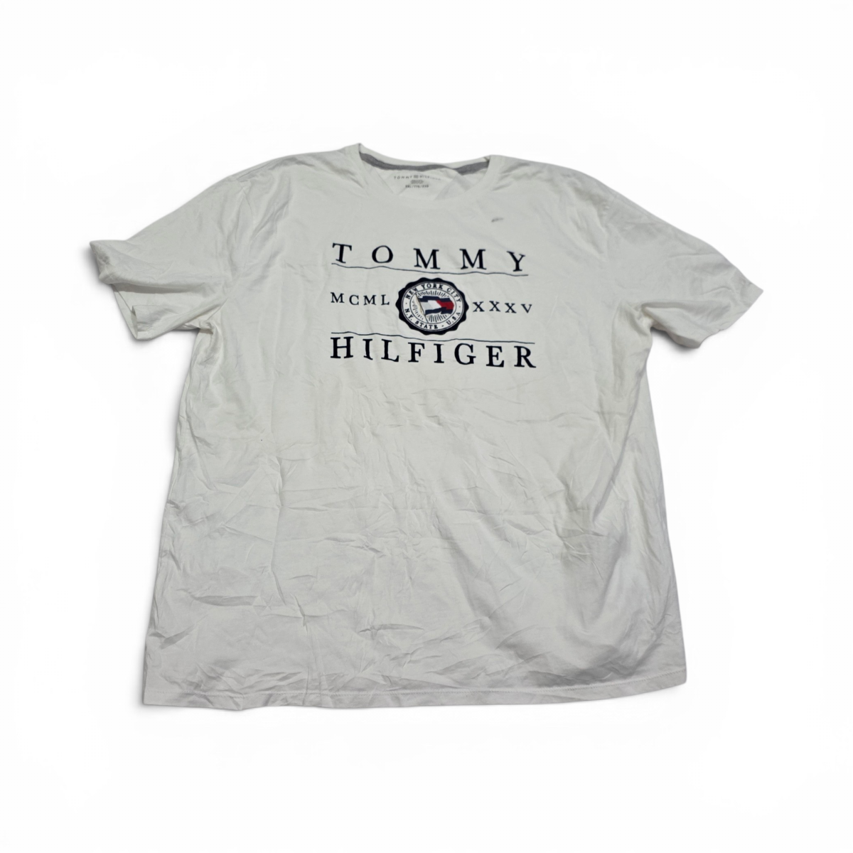 Playera Tommy Hilfiger 2xl Blanca