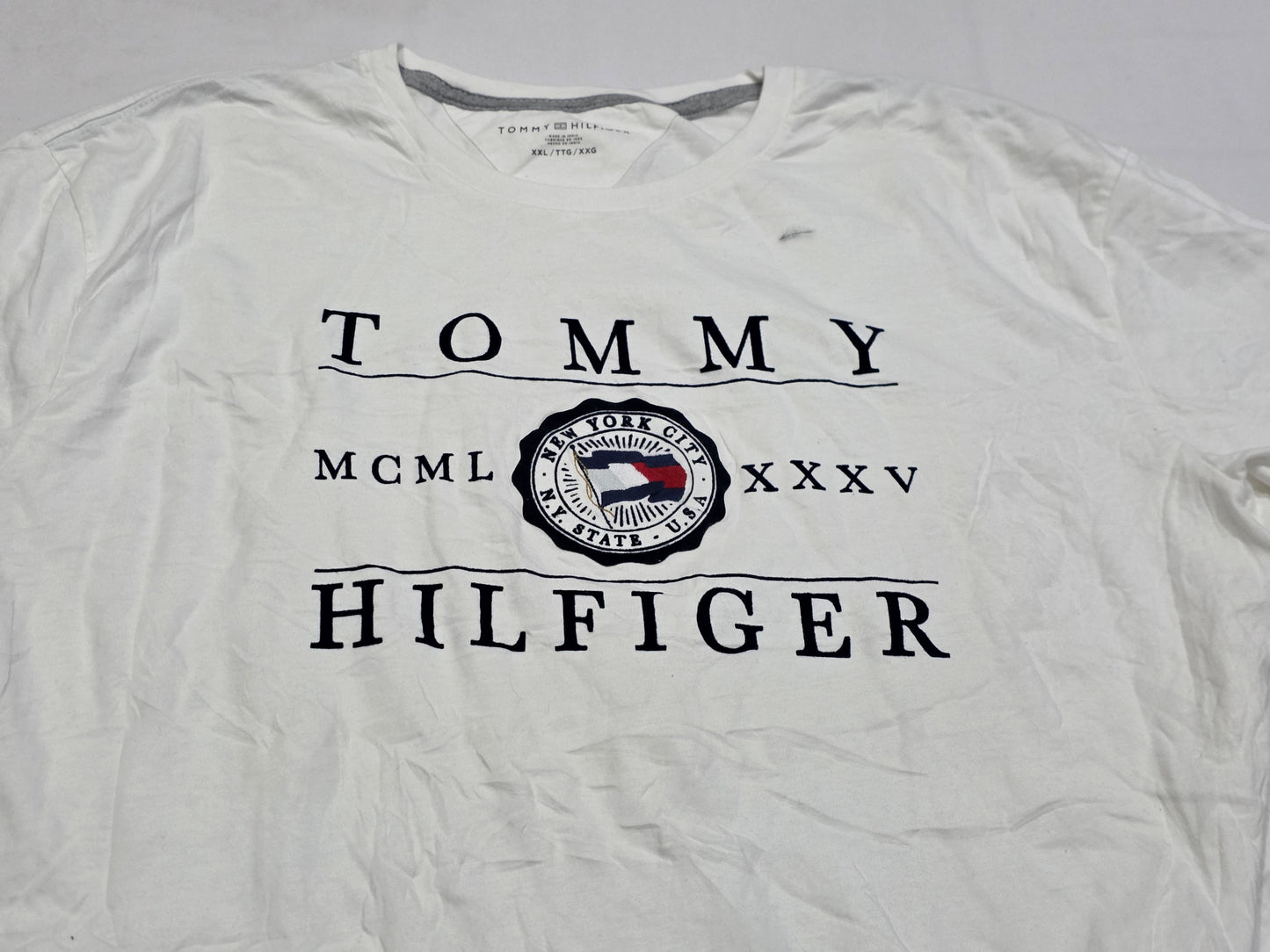 Playera Tommy Hilfiger 2xl Blanca
