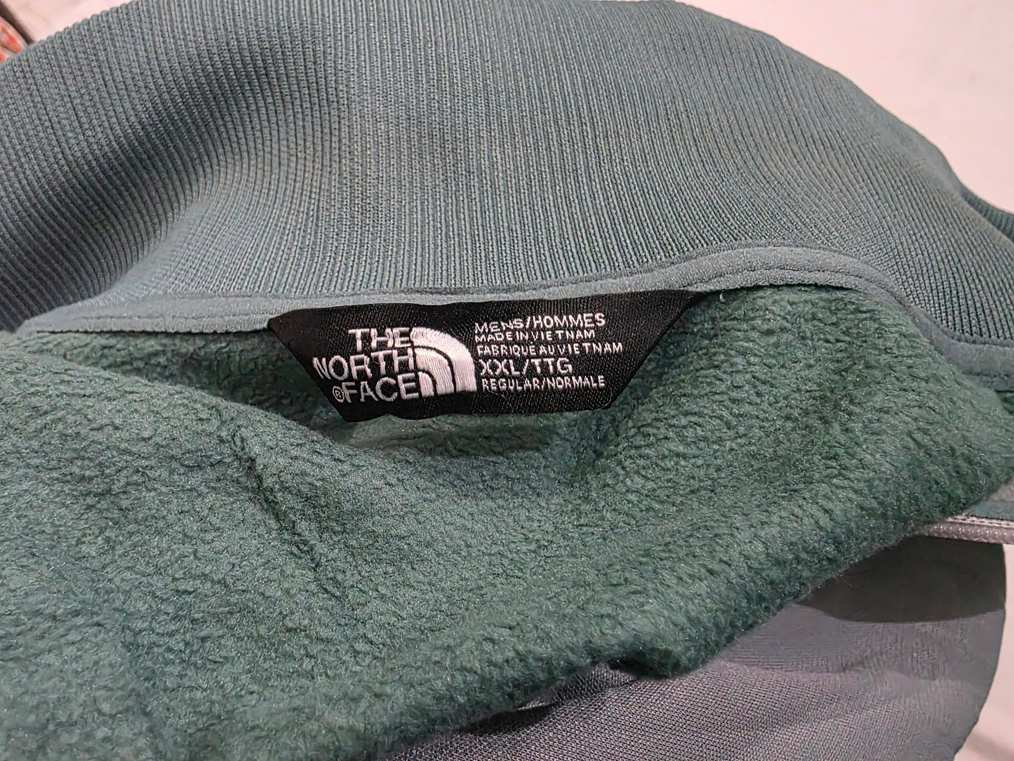 Sudadera The North Face 2xl Verde Y Gris