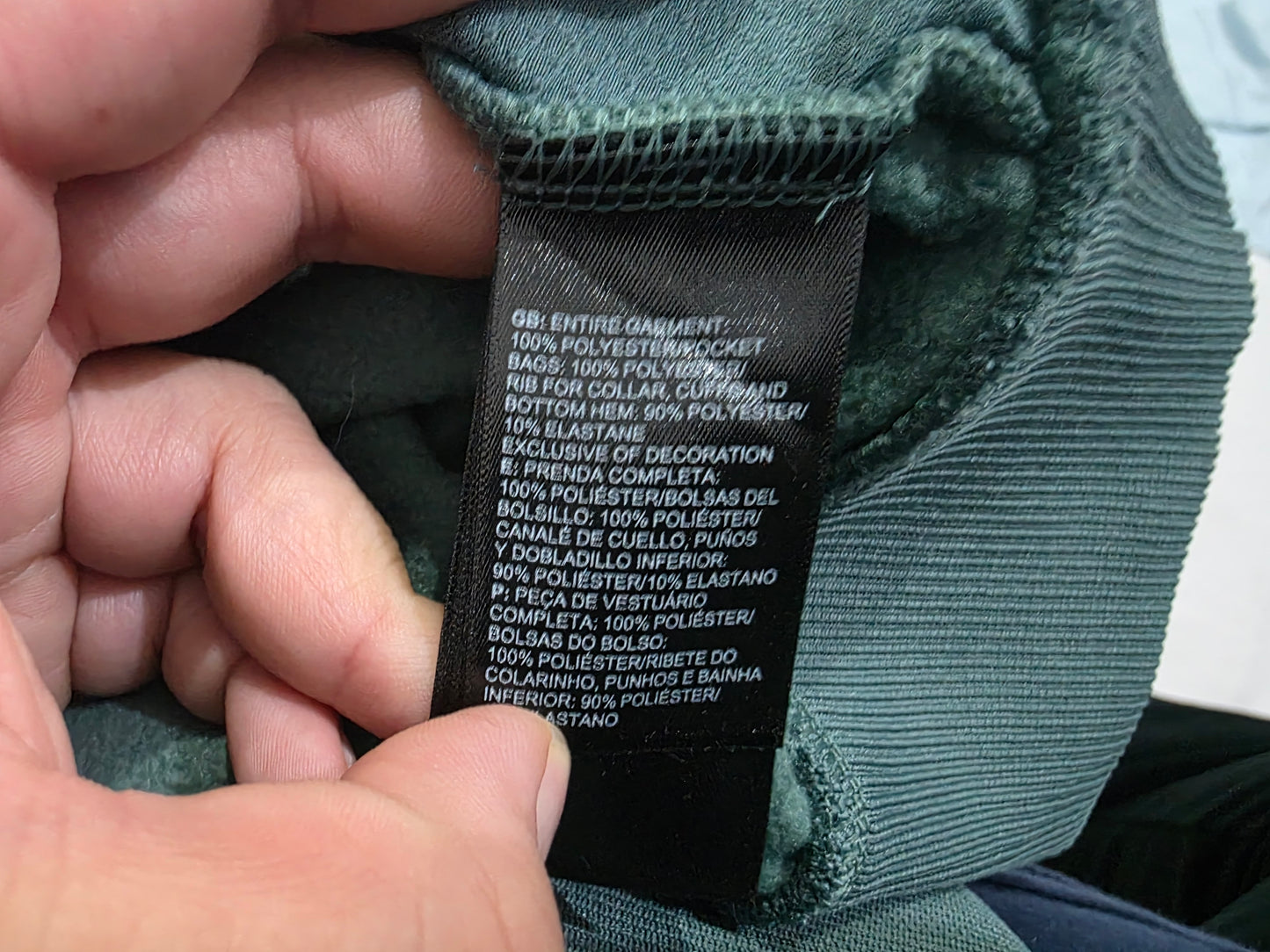 Sudadera The North Face 2xl Verde Y Gris