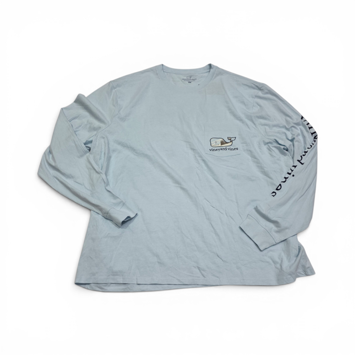 Playera Vineyard Vines 3xb Azul Claro Manga Larga