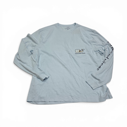 Playera Vineyard Vines 3xb Azul Claro Manga Larga
