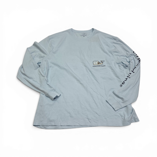 Playera Vineyard Vines 3xb Azul Claro Manga Larga