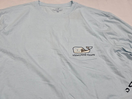 Playera Vineyard Vines 3xb Azul Claro Manga Larga