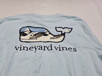 Playera Vineyard Vines 3xb Azul Claro Manga Larga