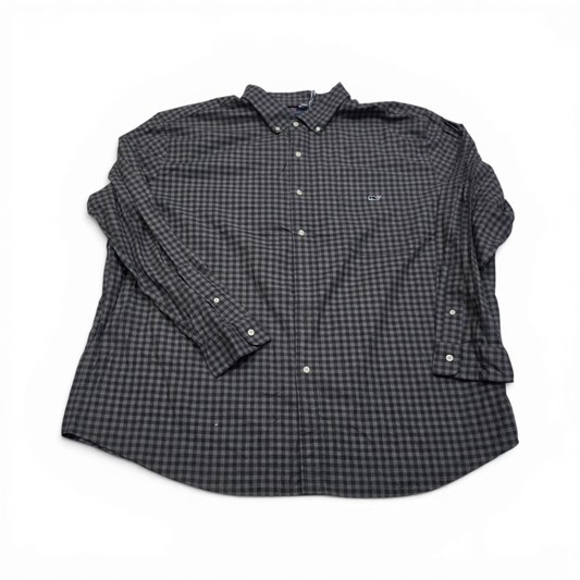 Camisa Vineyard Vines 3xb Cuadro Gris