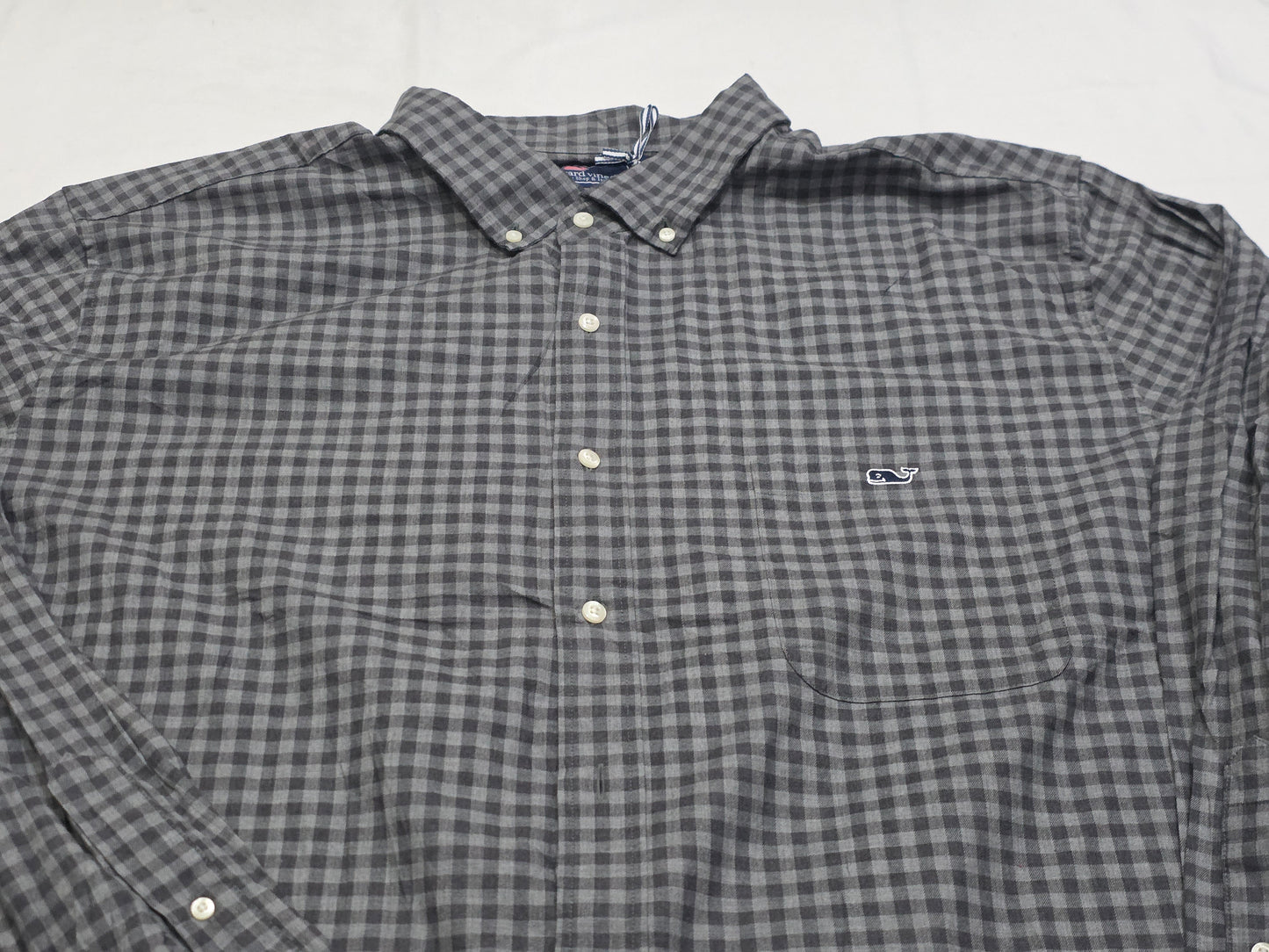 Camisa Vineyard Vines 3xb Cuadro Gris