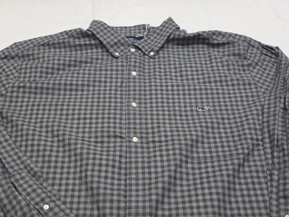Camisa Vineyard Vines 3xb Cuadro Gris