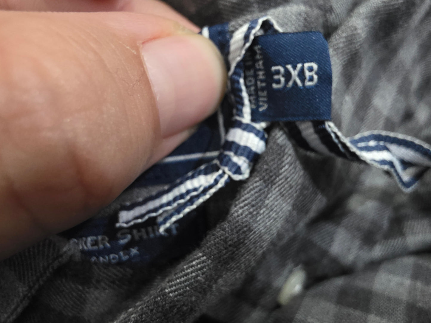 Camisa Vineyard Vines 3xb Cuadro Gris
