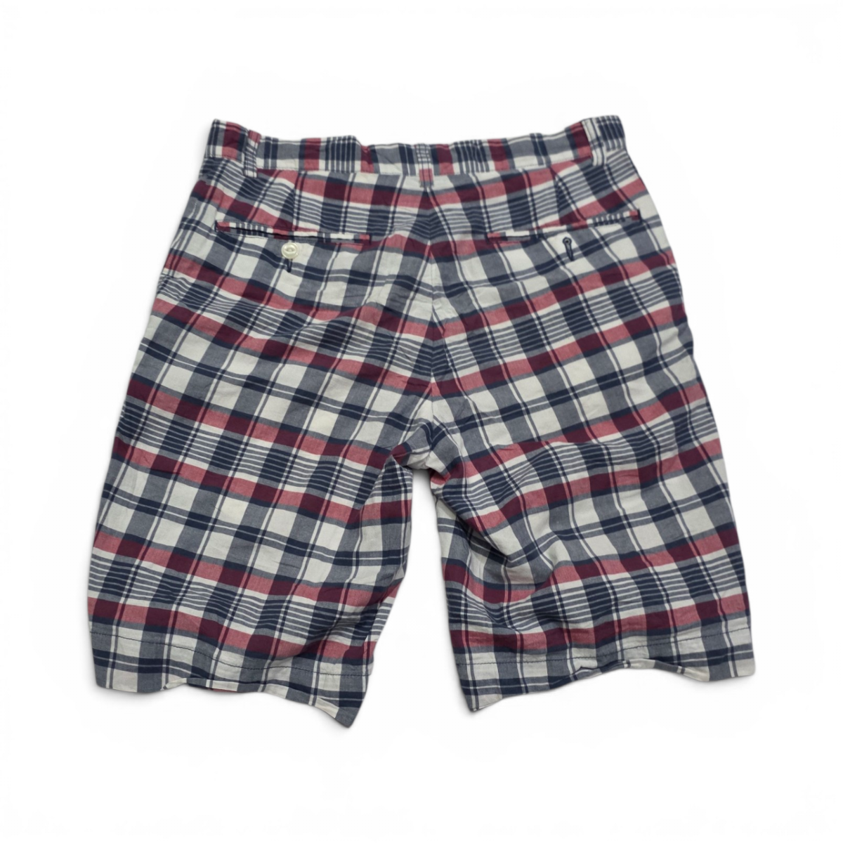 Bermuda Ralph Lauren Talla 30 Cuadro Azul Y Rojo