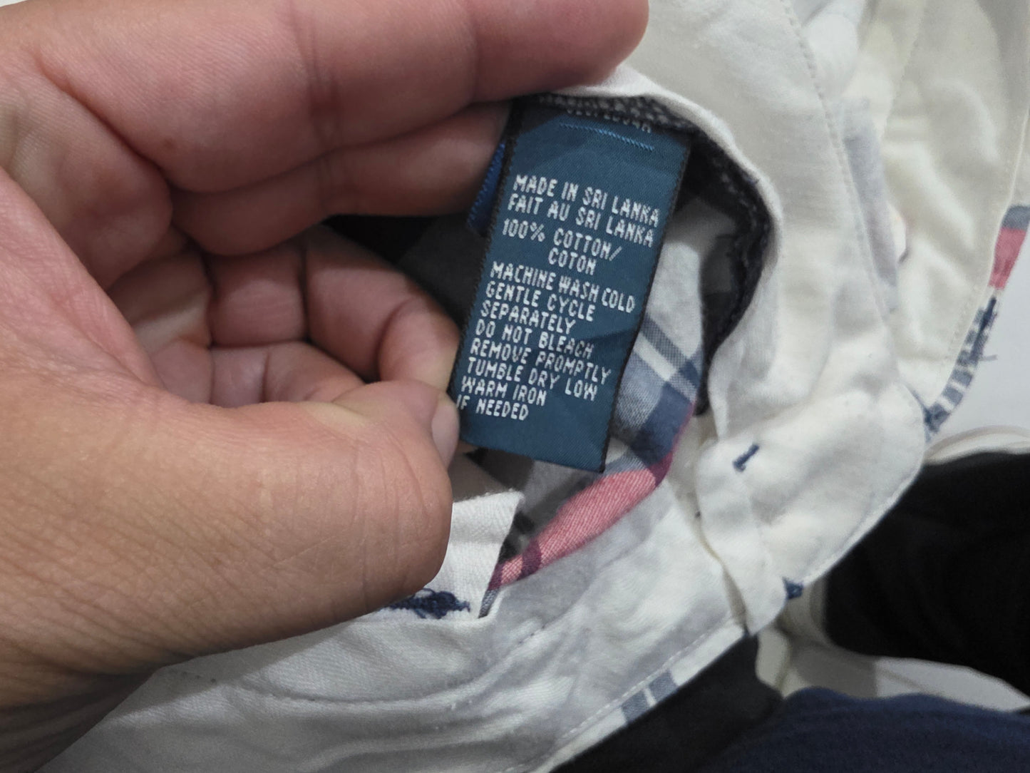 Bermuda Ralph Lauren Talla 30 Cuadro Azul Y Rojo