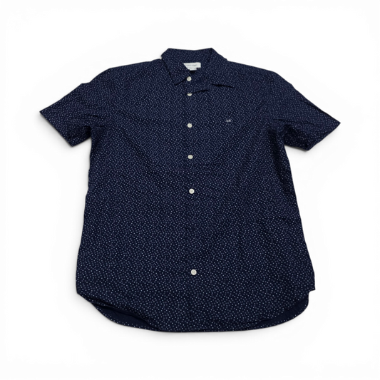 Camisa Calvin Klein Chico S Azul Marino Puntos Manga Corta