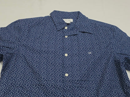 Camisa Calvin Klein Chico S Azul Marino Puntos Manga Corta