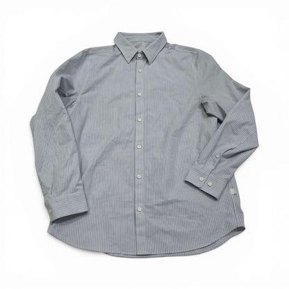 Camisa Lululemon Mediana M Azul Y Blanco Lineas