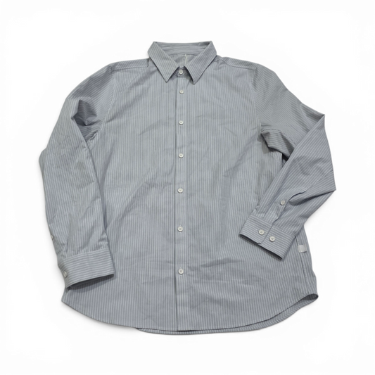 Camisa Lululemon Mediana M Azul Y Blanco Lineas