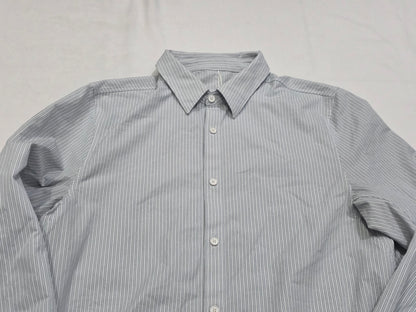 Camisa Lululemon Mediana M Azul Y Blanco Lineas