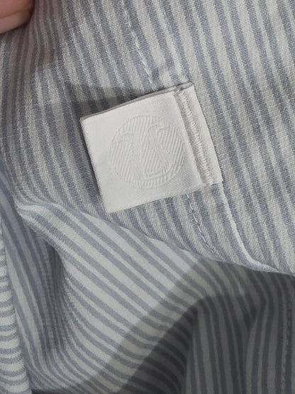 Camisa Lululemon Mediana M Azul Y Blanco Lineas