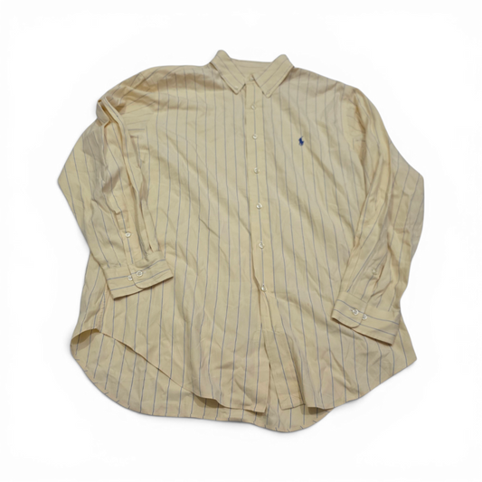Camisa Ralph Lauren Grande L Amarillo Lineas