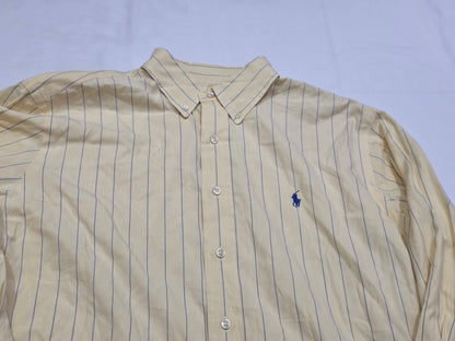 Camisa Ralph Lauren Grande L Amarillo Lineas