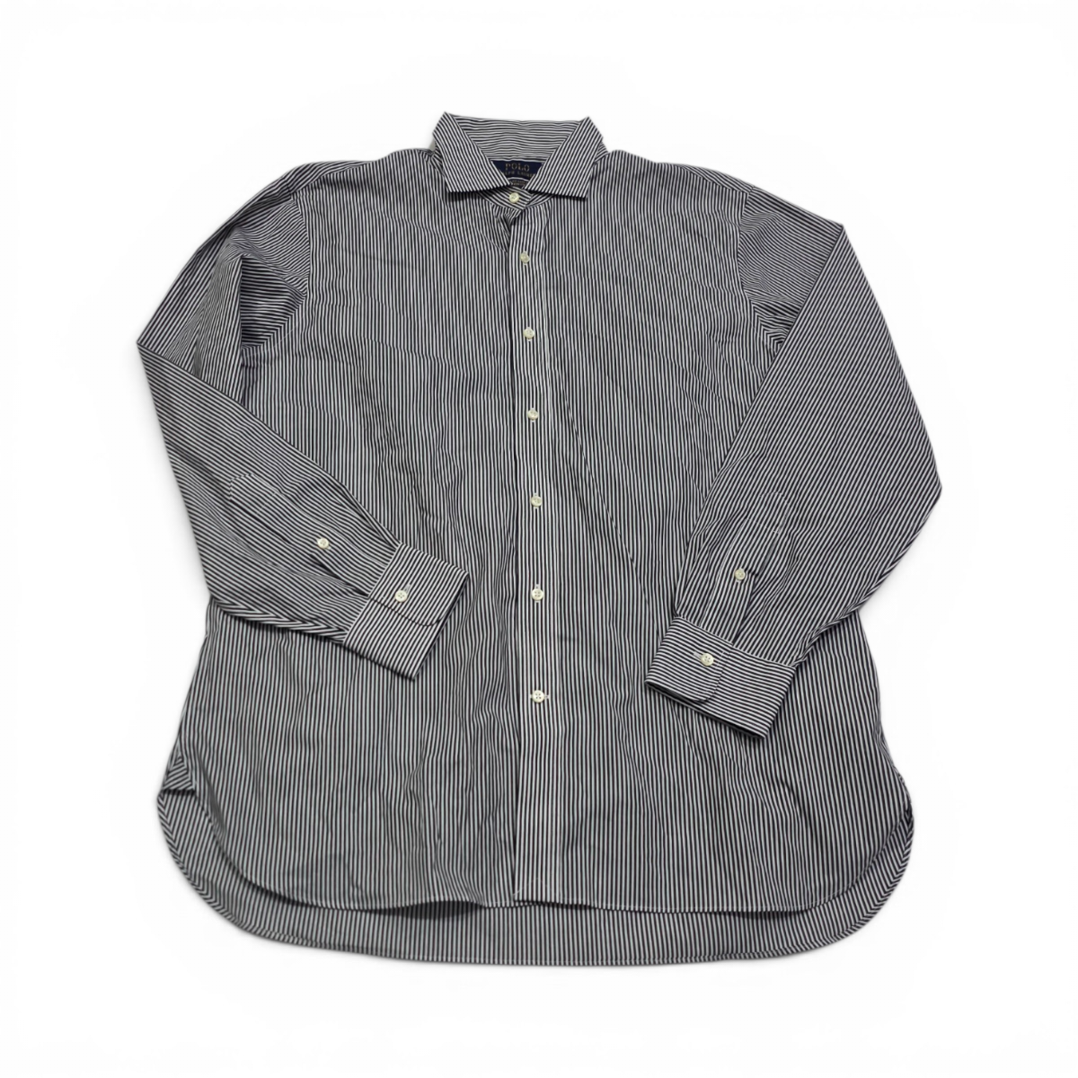 Camisa Ralph Lauren Grande L Negro Y Blanco Lineas